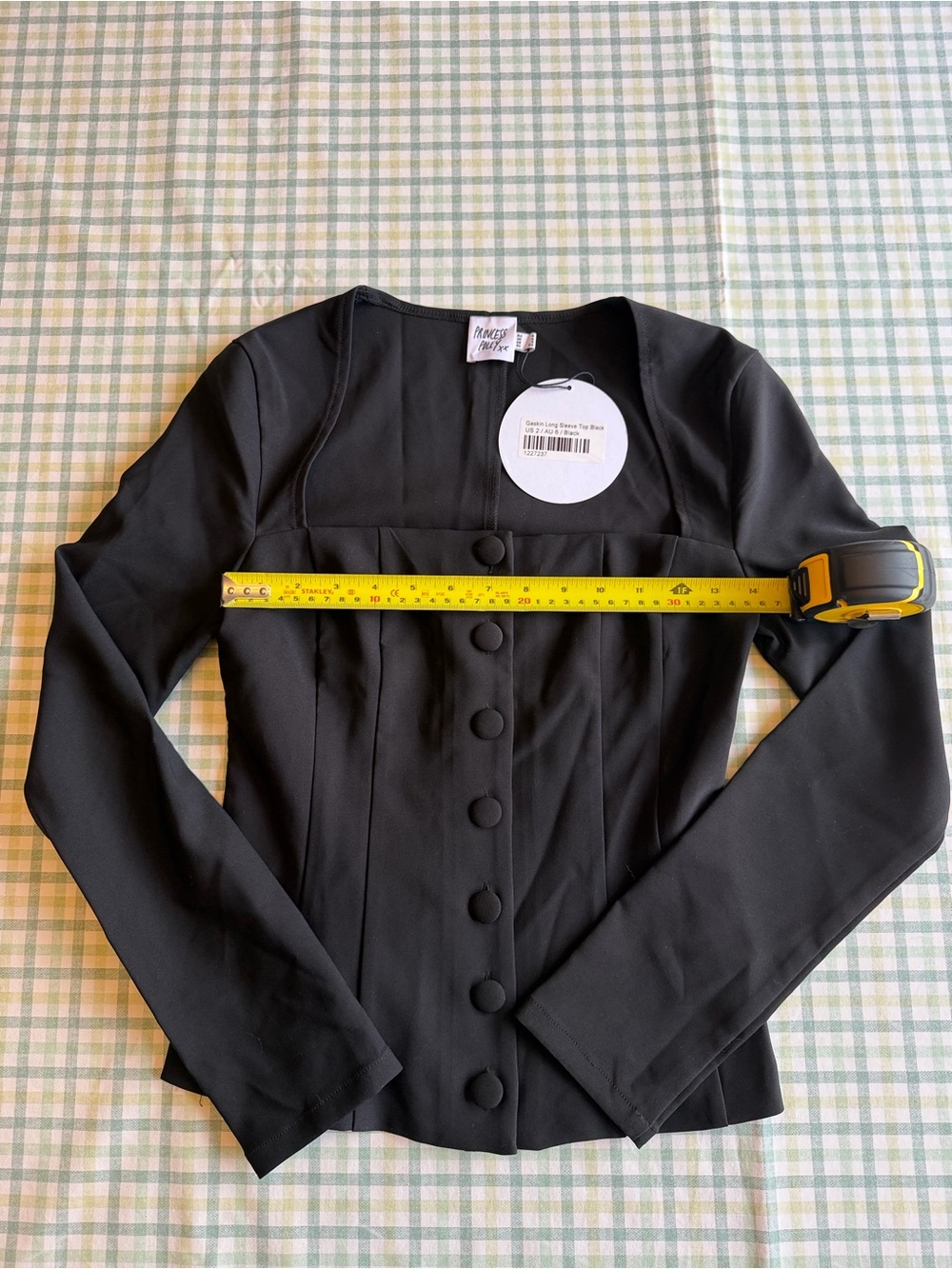 Princess Polly Tailored Button-Front Longsleeve Blouse - Picture 3 of 4